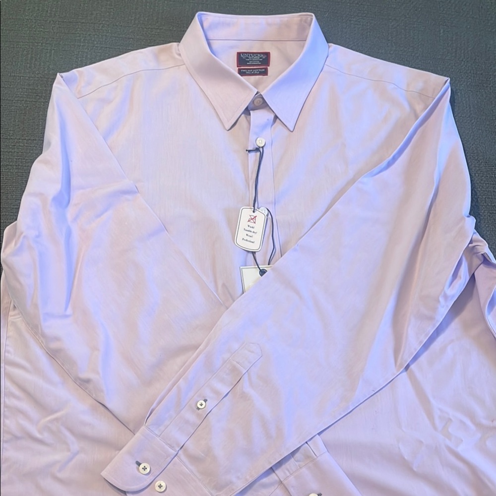 UNTUCKit Men's Lavender Dress Shirt - Picture 4 of 6